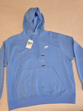 XL - Nike Men's Sky Blue Hooded Pullover Sweatshirt. NWT
